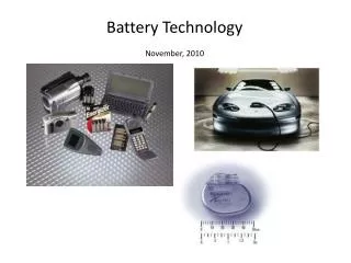 Battery Technology November, 2010