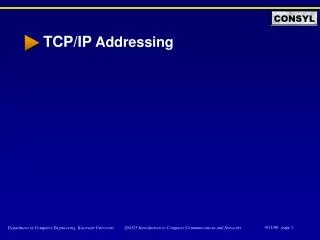 TCP/IP Addressing