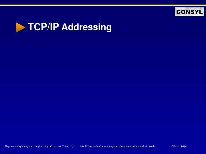 tcp ip addressing