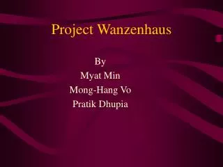 Project Wanzenhaus