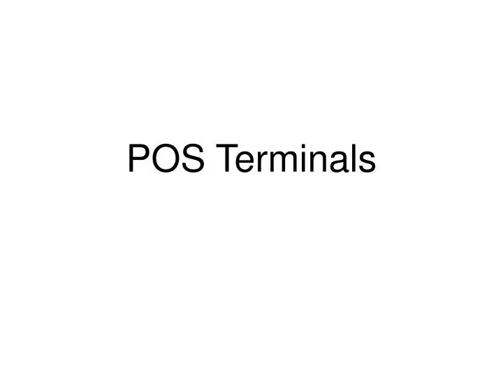 pos terminals