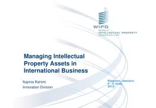 Managing Intellectual Property Assets in International Business