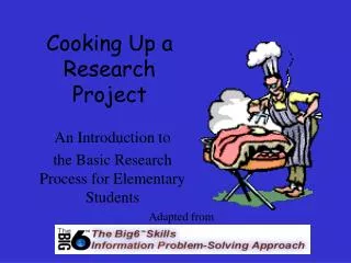 Cooking Up a Research Project