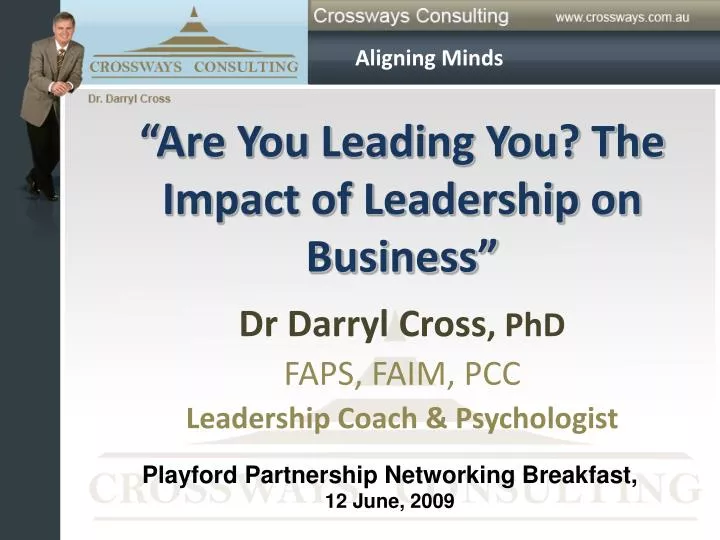 are you leading you the impact of leadership on business