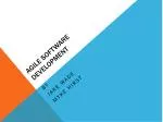 Agile Software Development - slide 1