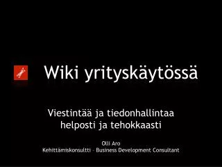 wiki yritysk yt ss