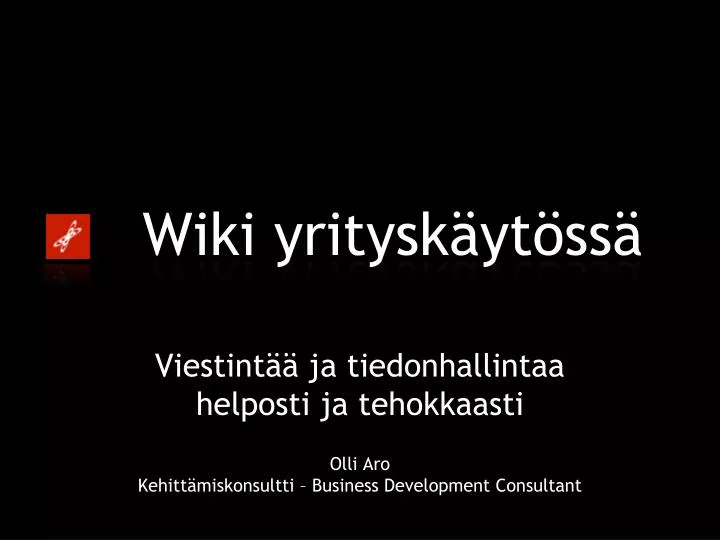 wiki yritysk yt ss