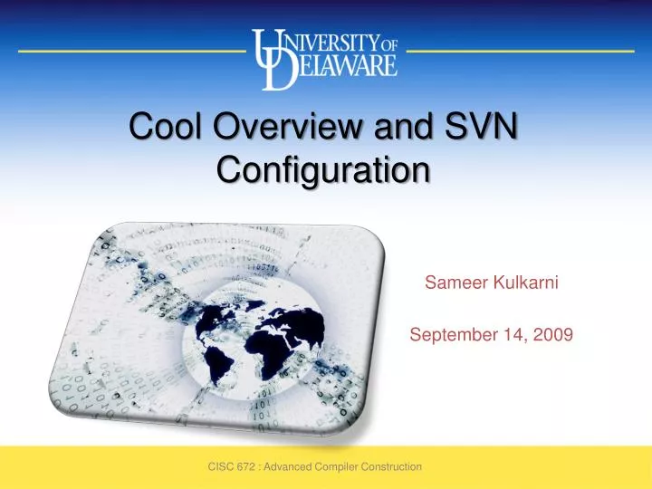 cool overview and svn configuration