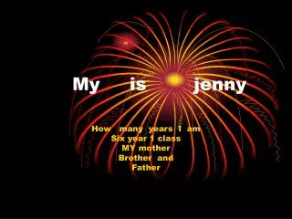 My is jenny