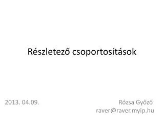 r szletez csoportos t sok