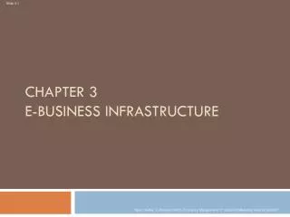 Chapter 3 E-business Infrastructure