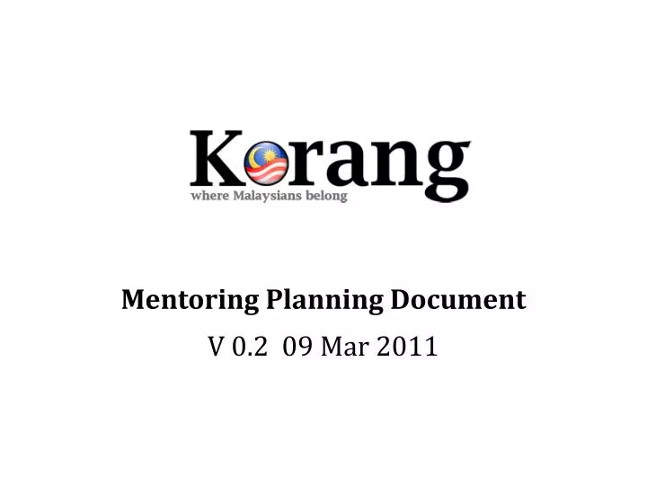 mentoring planning document v 0 2 09 mar 2011