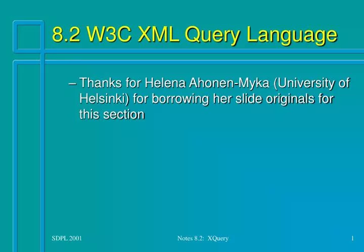 8 2 w3c xml query language