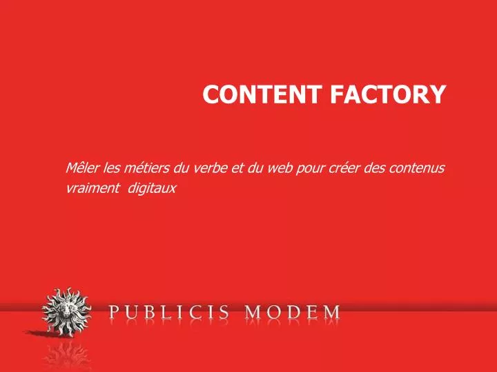 content factory