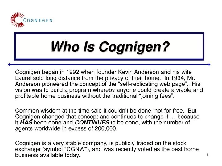 who is cognigen