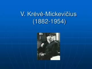 v kr v mickevi ius 1882 1954