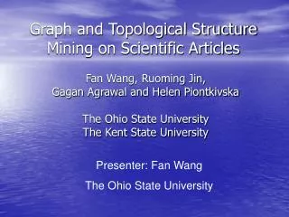 Graph and Topological Structure Mining on Scientific Articles