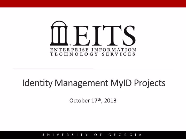 identity management myid projects