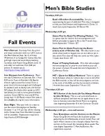 Men’s Bible Studies