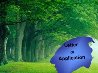 Letter Of Application