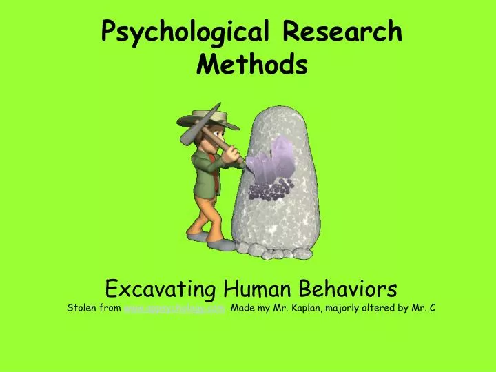 psychological research methods