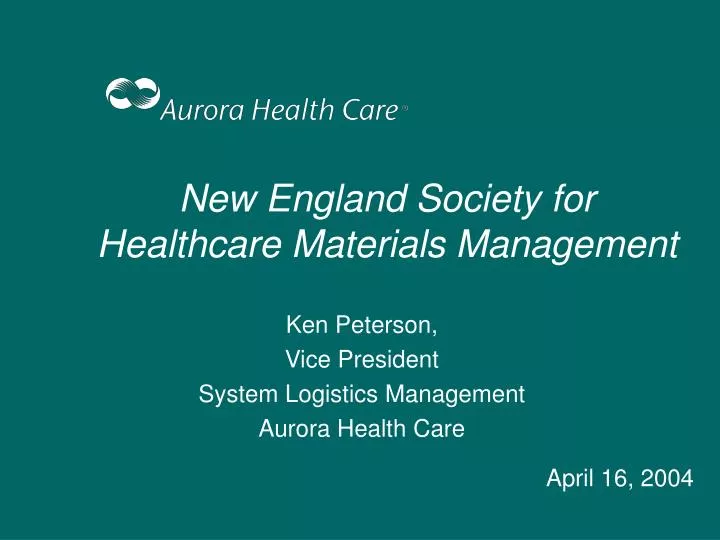 new england society for healthcare materials management