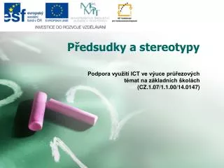 p edsudky a stereotypy