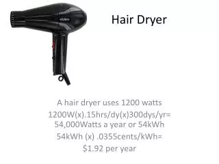 Hair Dryer