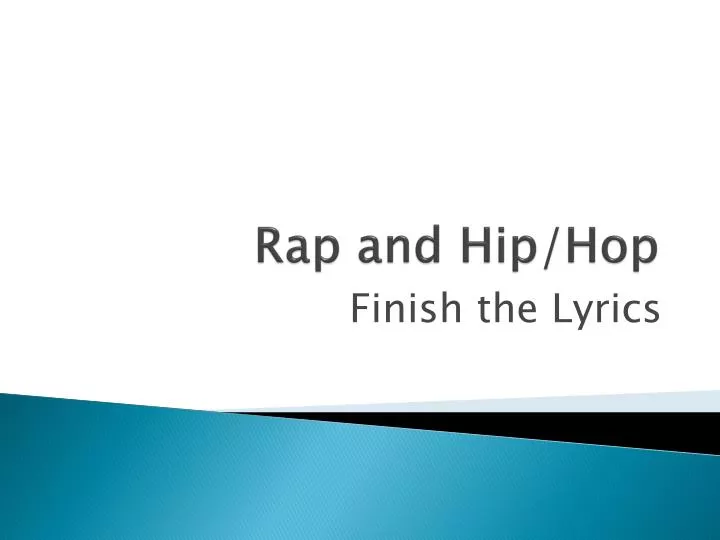 rap and hip hop