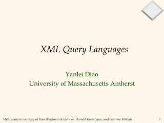 XML Query Languages