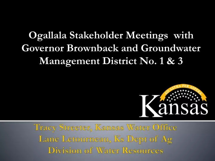 tracy streeter kansas water office lane letourneau ks dept of ag division of water resources