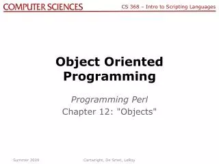 object oriented programming