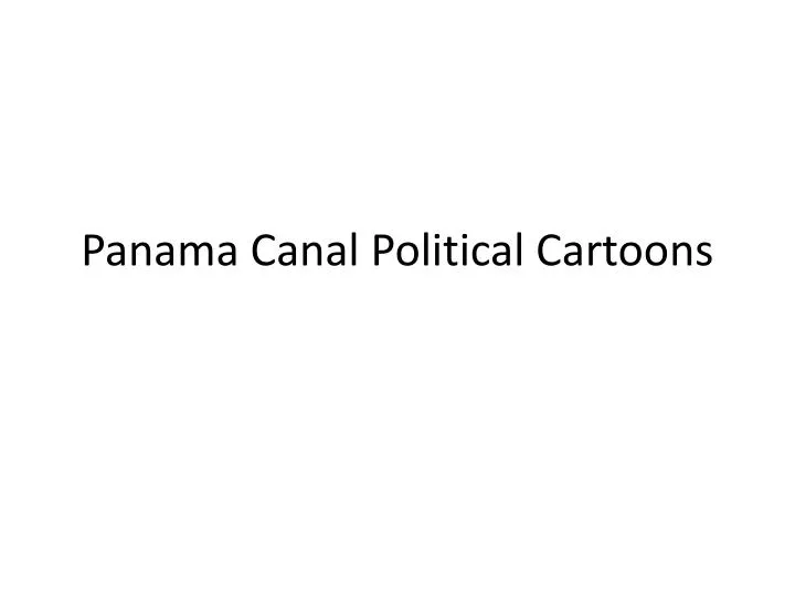 panama canal political cartoons