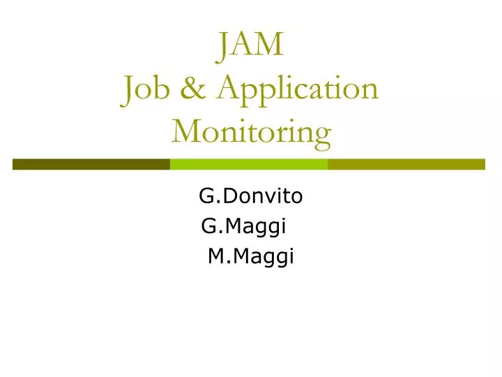jam job application monitoring