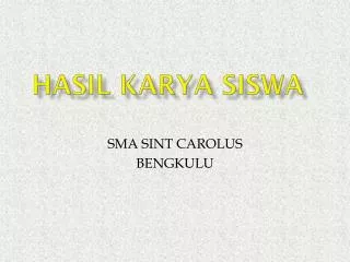 hasil karya siswa