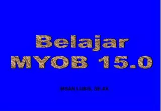 Belajar MYOB 15.0