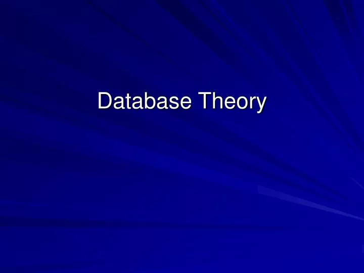 database theory