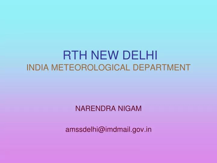 rth new delhi india meteorological department