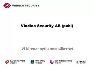 vindico security ab publ