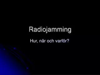 radiojamming