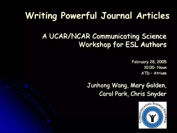 writing powerful journal articles