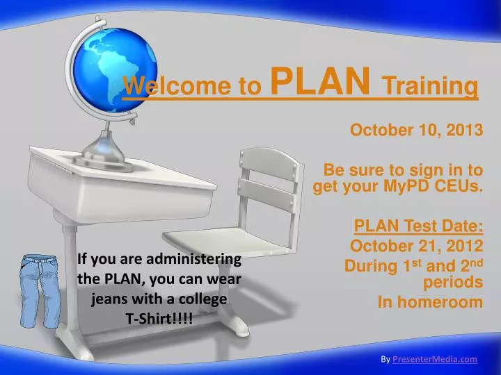 welcome to plan training