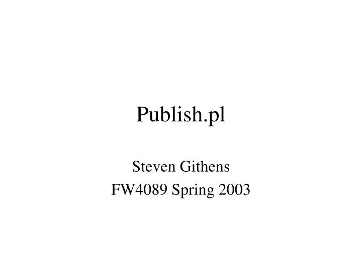 publish pl