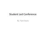 Student Led Conference - slide 1