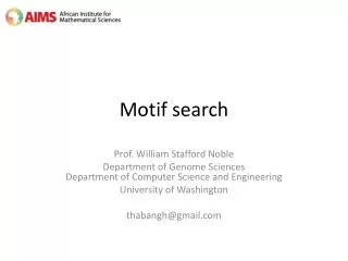 Motif search