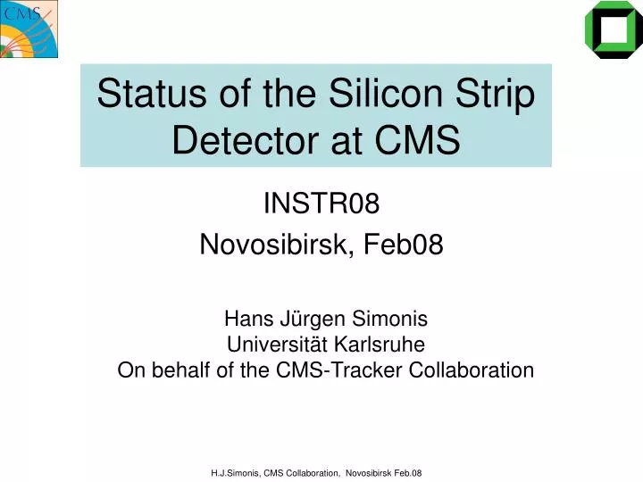 status of the silicon strip detector at cms