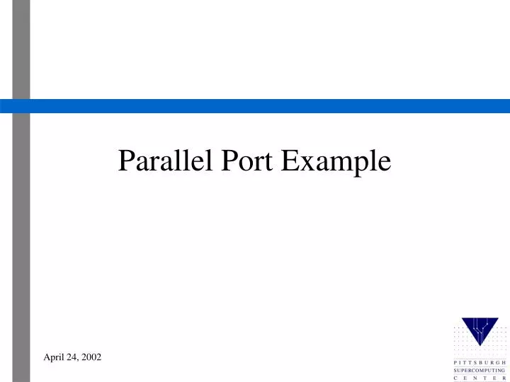 parallel port example