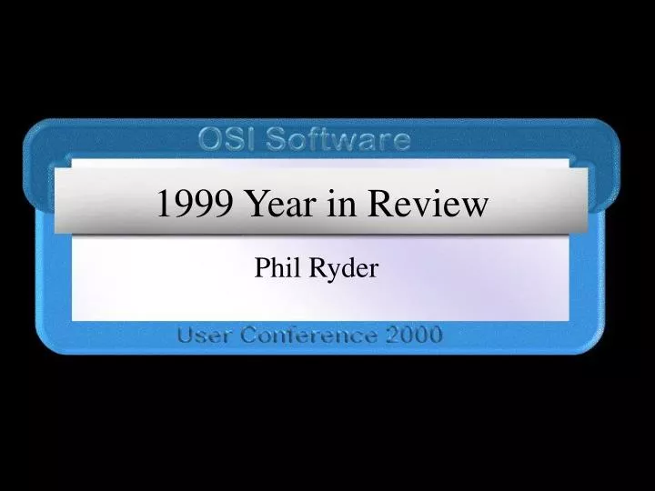 1999 year in review