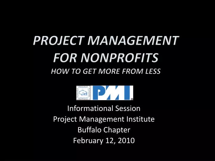 project management for nonprofits how to get more from less