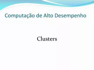 computa o de alto desempenho